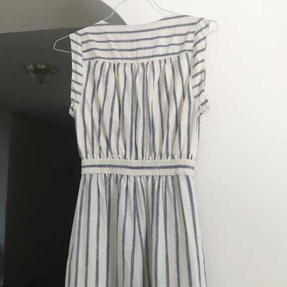 Madewell Tie-Front Culotte Jumpsuit in Ikat Stripe - Picture 4 of 5